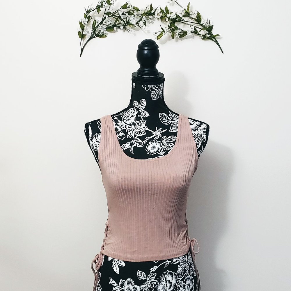 Rue 21 Beige Cropped Tank Top